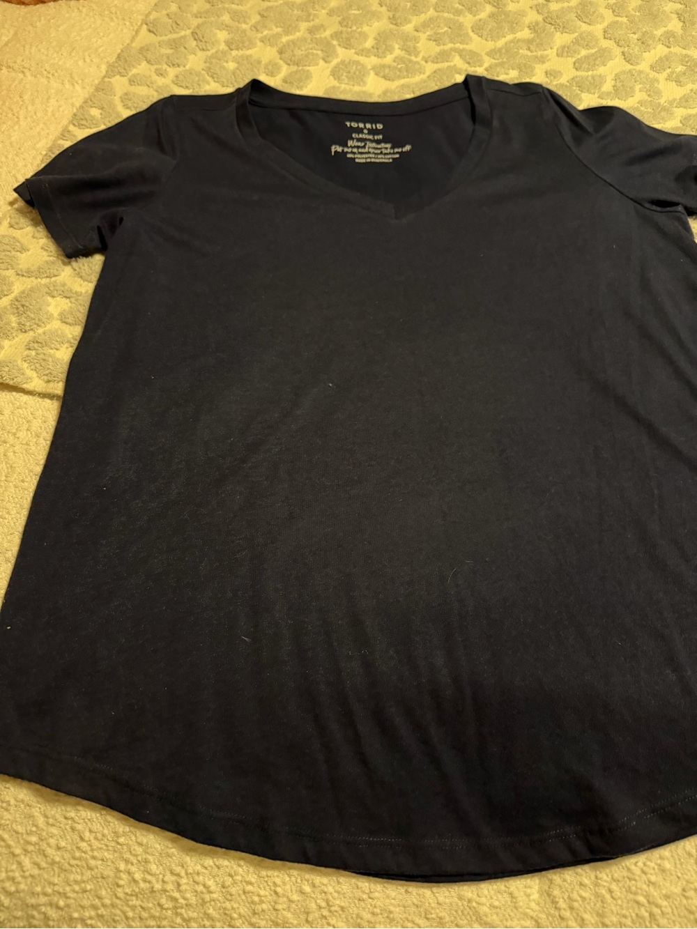 Torrid NavyV-Neck Women's Tee